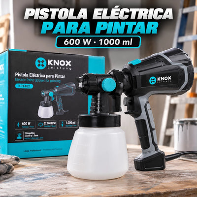 Pistola Eléctrica para Pintar Knox KPT402 600W 1000 ml