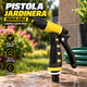Pistola Jardinera para Manguera con Boquilla Regulable y Gatillo