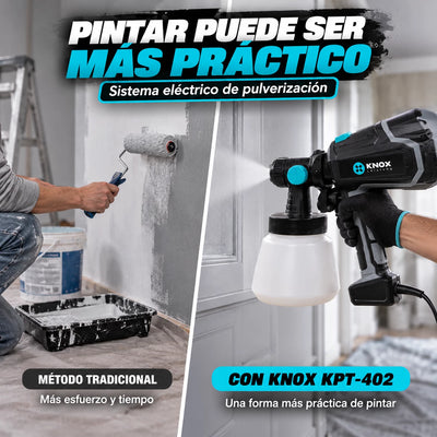 Pistola Eléctrica para Pintar Knox KPT402 600W 1000 ml