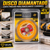 Disco Diamantado Fontor Ultradelgado 115 mm para Porcelanato y Cerámica