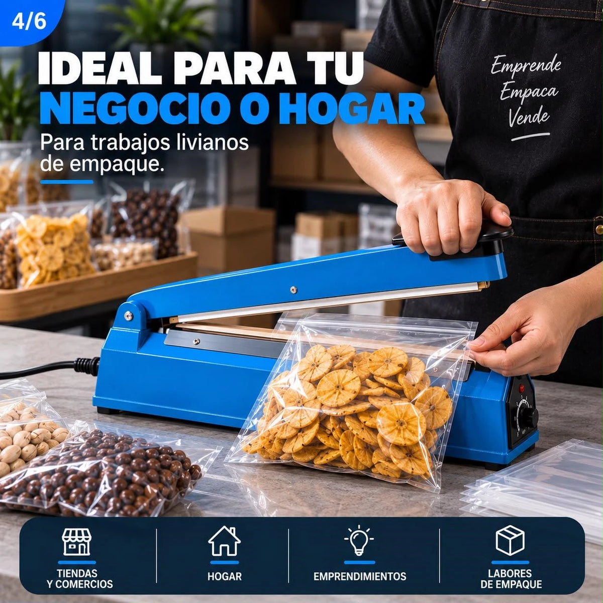 Selladora Eléctrica para Bolsas Plásticas 300 mm 110V