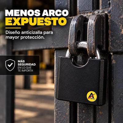 Candado Anticizalla Auto Lock 60 mm con 4 Llaves