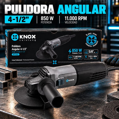 Pulidora Angular KNOX KPT202 4-1/2" 850W 11.000 RPM 110V