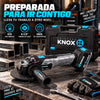 Pulidora Angular Inalámbrica KNOX 4-1/2" 21V con Batería y Maletín