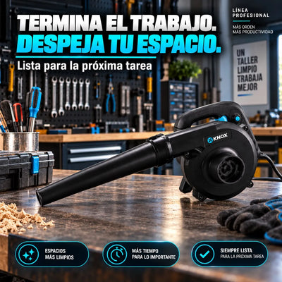 Sopladora Eléctrica KNOX 650W 110V Velocidad Variable 16.000 RPM