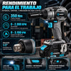 Llave de Impacto Inalámbrica KNOX 21V 350 Nm 1/2” con 2 Baterías