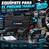Llave de Impacto Inalámbrica KNOX 21V 350 Nm 1/2” con 2 Baterías