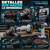 Combo KNOX 21V Taladro Percutor y Pulidora Brushless con 2 Baterías