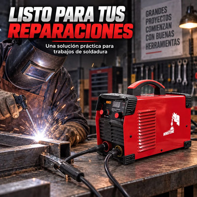 Soldador Inversor Winstone 130A Bivoltaje 110V/220V con Pinzas