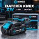 Batería KNOX 21V 2,0Ah Li-Ion con Puerto Tipo C KPTBT02