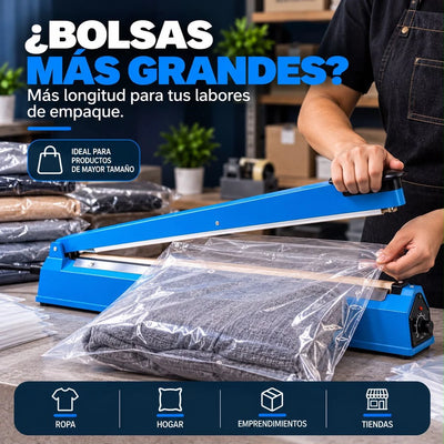 Selladora Eléctrica para Bolsas Plásticas 400 mm 110V