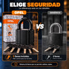 Candado Opel Negro 63 mm con 5 Llaves