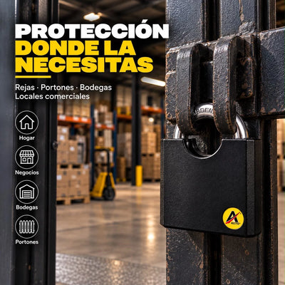 Candado Anticizalla Auto Lock 50 mm con 4 Llaves