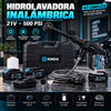 Hidrolavadora Inalámbrica KNOX 21V 500 PSI con 2 Baterías 4.0 Ah