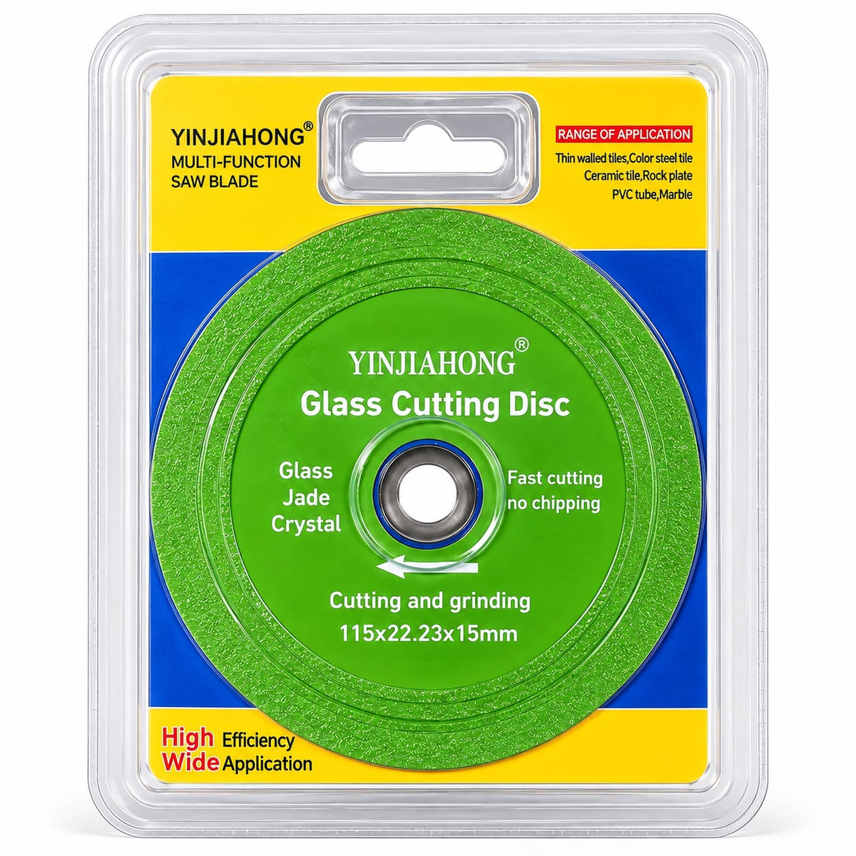 Disco de Corte y Desbaste 115 mm para Vidrio, Porcelanato y Cerámica